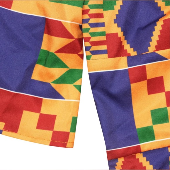 African Style Bodycon Dress - Picture 3 of 4